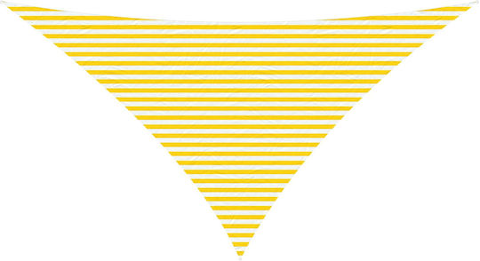 vidaXL Triangle Shade Sail Yellow with PU Coating 5x7x5m