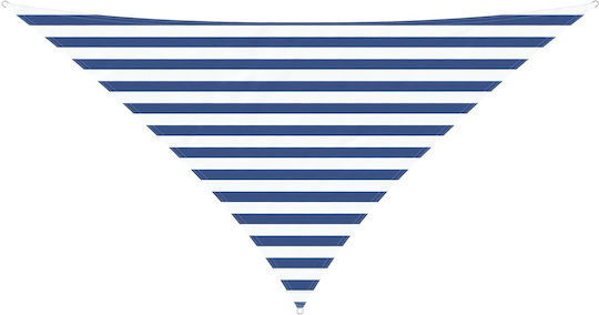 vidaXL Triangle Shade Sail Blue with PU Coating 2.5x3.5x3.5m