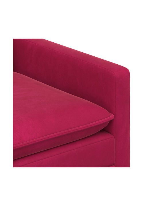 Doppelsitzer Samt Rotes Sofa 196x81x87.5cm
