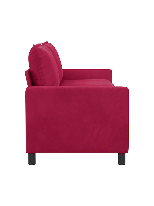 Doppelsitzer Samt Rotes Sofa 196x81x87.5cm