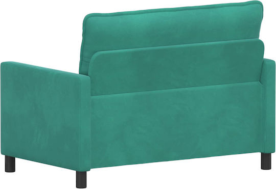 Doppelsitzer Samt Türkis 126x81x87,5cm