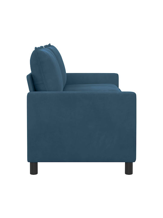 Doppelsitzer Samt Blau 196x81x87,5cm