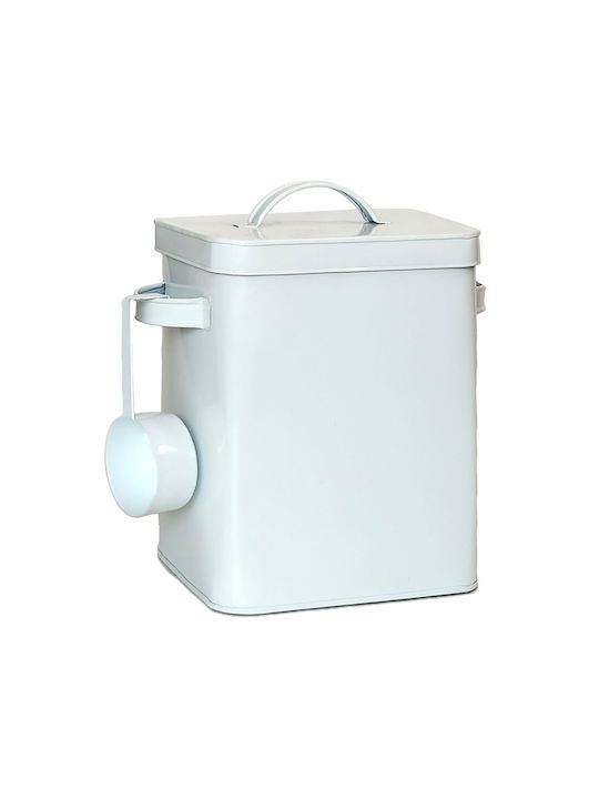 Relaxdays Box for Coffee / Tea with Lid Plastic White 6500ml