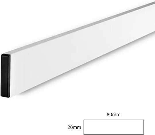 Aluminum Spirit Level Lamel Plastering 80x20mm 250cm