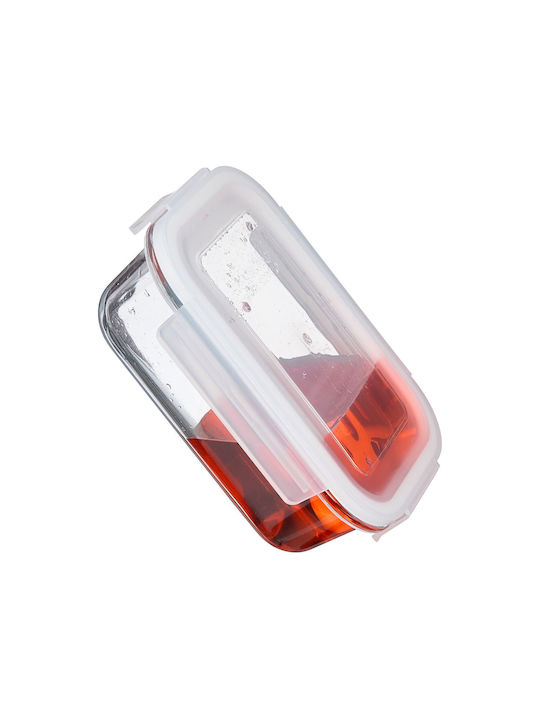 Relaxdays Set Glas-Mittagsboxen Transparent 7x20,5cm 3 Stück