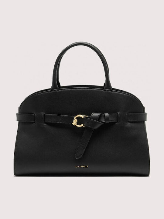 Leather Women's Shoulder Bag Black