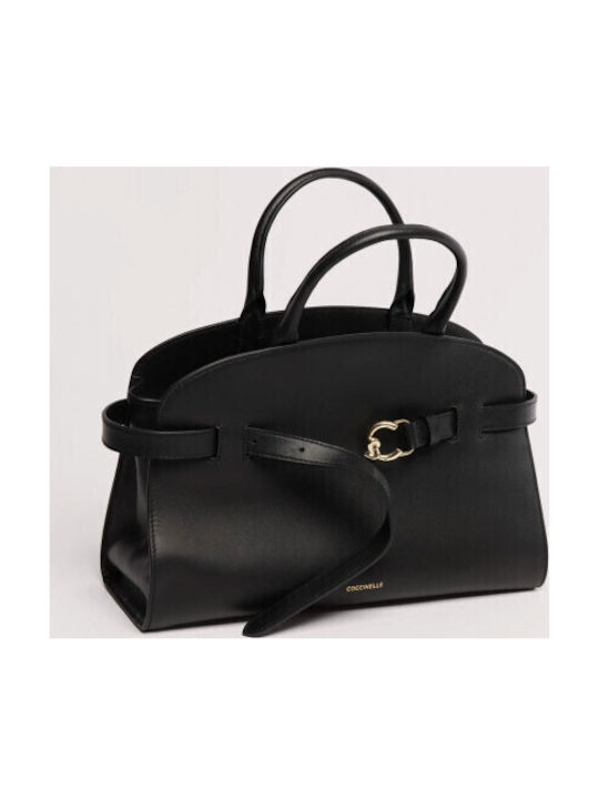 Leather Women's Shoulder Bag Black