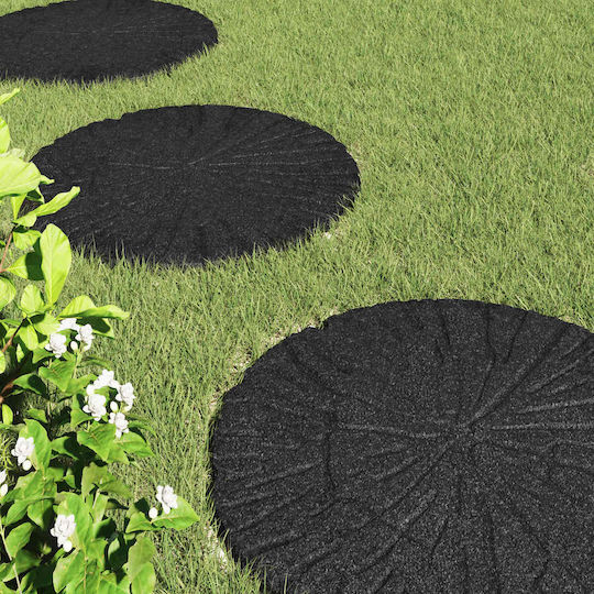Step Stone 6 Pcs Black Ø 45 X 1.8 Cm Rubber 42030074 Black