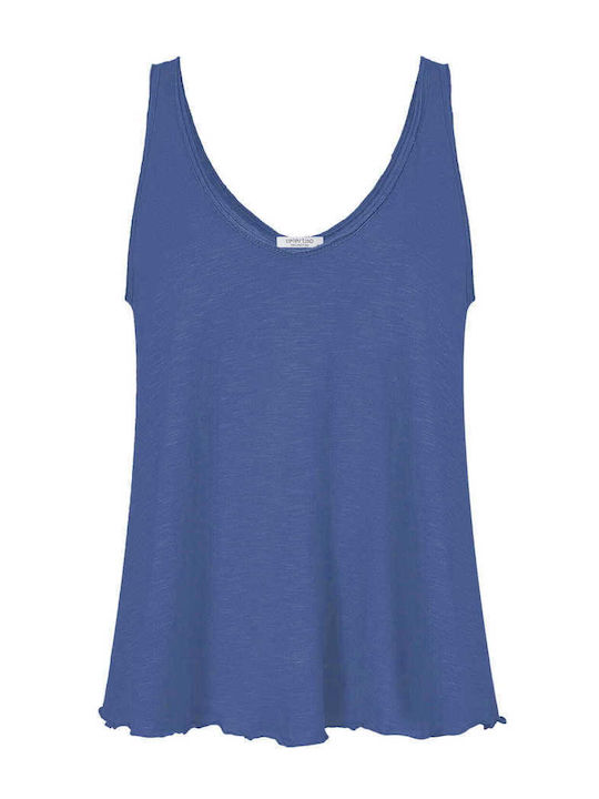 Celestino Top Mit Raffinierten Details Lose Passform Blau