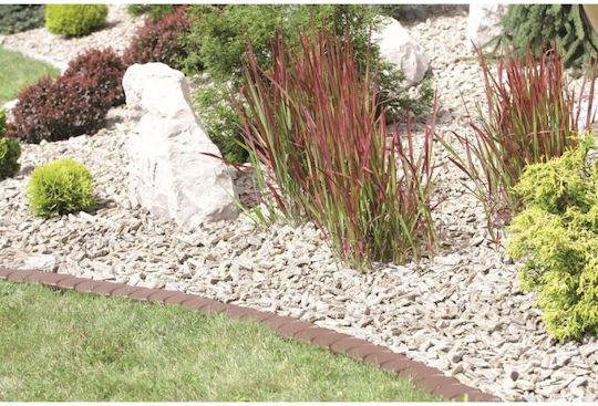 Prosperplast Plastic Garden Border in Brown Color xcm