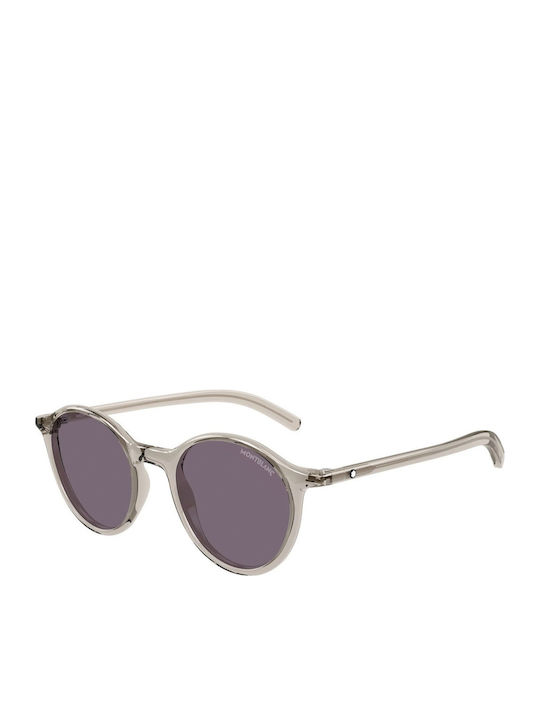 MontBlanc Sunglasses Transparent with Horn-Rimmed Frame MontBlanc Sunglasses Transparent with Horn-Rimmed Frame