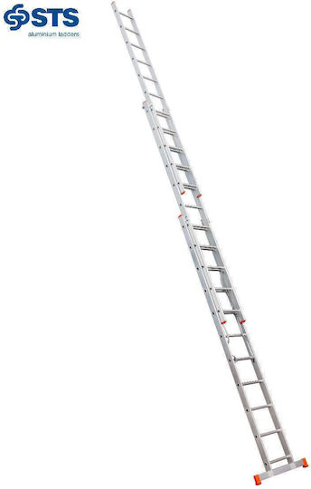 Leiter Aluminium mit 3x11 Stufen 310cm