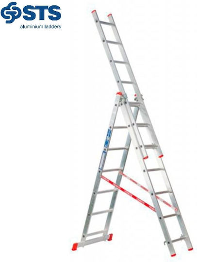 Leiter Aluminium mit 3x7 Stufen 200cm