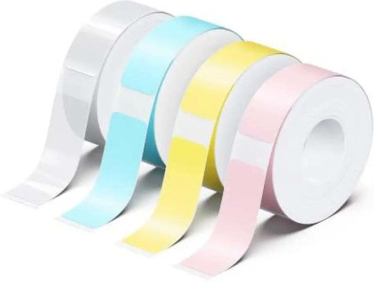 Uprint Labels 14mmx40mm Pink Yellow Blue Transparent 180 Labels Packed 4 Pcs Up21 4x180 Pastel Label Printer