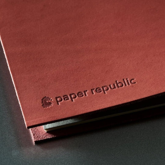 Paper Republic Grand Voyageur Notizbuch mit Gummiband Rosa