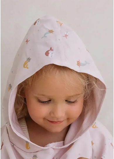 Monnëka Beach Poncho UV Protection 1-3 Years Mermaid Cats
