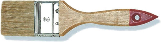 Flat Wooden Brush Paints 50mm