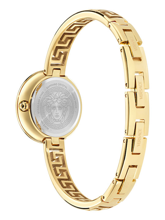 Versace Medusa Womens Watch 28mm Battery with Gold Metal Bracelet
