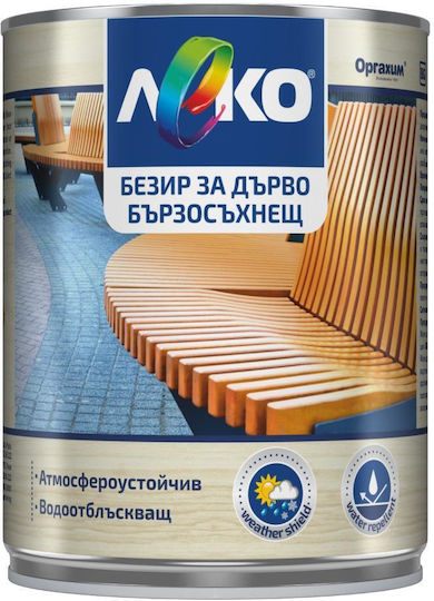Боя за дърво Leko бързосъхнеща 3 L на база алкид Предпазва дървото от влага и атмосферни влияния Грунд за вътрешни и външни дървени повърхности, подходяща за употреба на закрито и на открито