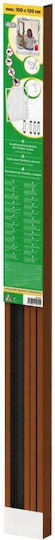 Plus Mosquito Net Window Permanent Aluminum Black with Frame 120x100cm