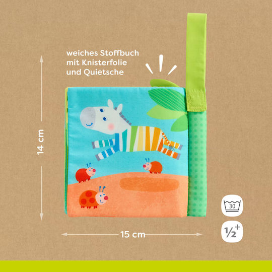 Haba Carte De Activitate Din Țesătură Cu Sunete Pentru 6+ Luni