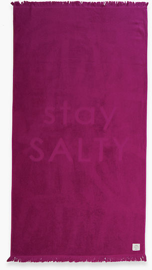 Nef-Nef Homeware Stay Salty Βαμβακερή Μωβ 90x170εκ.