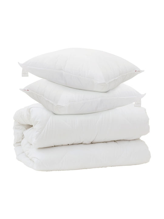 vidaXL VidaXL Bettdecken-Set Übergröße 240x200cm Weiß