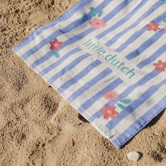 Little Dutch Beach Towel Cotton Purple 60x120cm