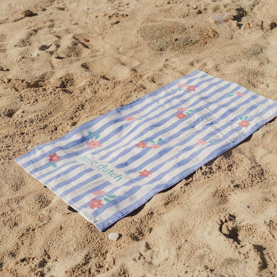 Little Dutch Beach Towel Cotton Purple 60x120cm