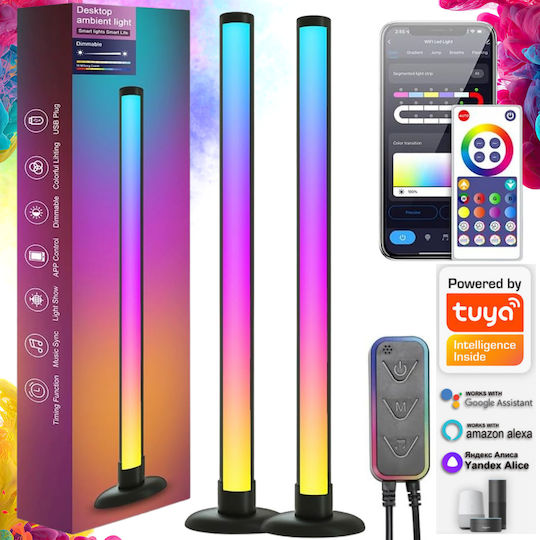 Qova Smart Φωτιστικό LED RGB 2τμχ