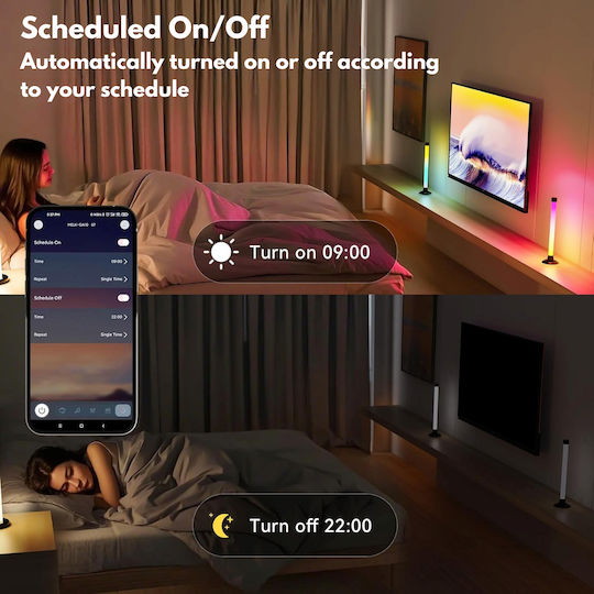 Qova Lampă Decorativă Inteligentă LED RGB Set 2 Bucăți