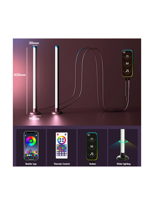 Qova Умен Декоративен Осветител LED RGB 2 бр
