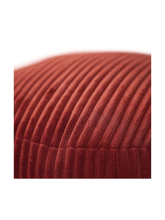 Living Room Stools Upholstered with Red Velvet 35x50x35cm