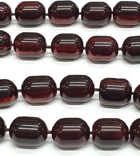 Roloi Komboloi Worry Beads with 33 Beads Made of Resin Length 41cm Burgundy