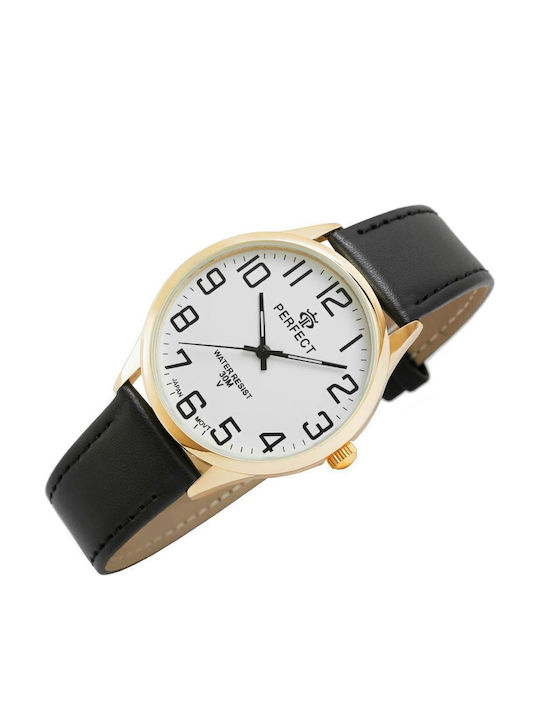 Perfect Men's Watch 40mm Battery with Black Metal Bracelet