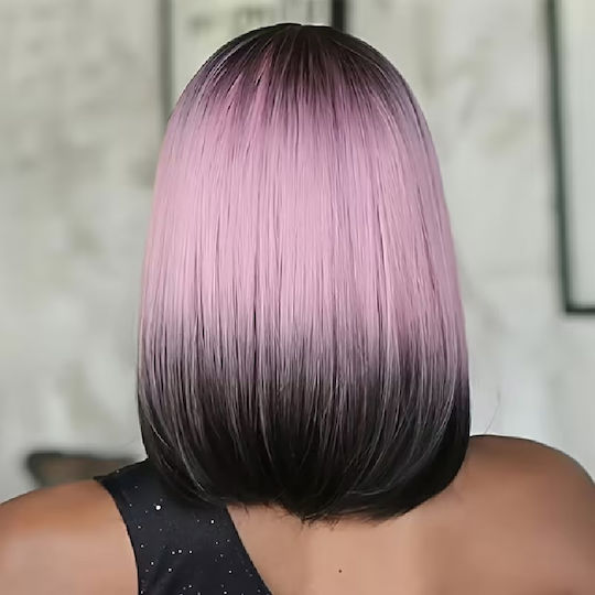 Animis Beauty Perucă Cu Păr Sintetic În Culoare Violet Lungime 40cm