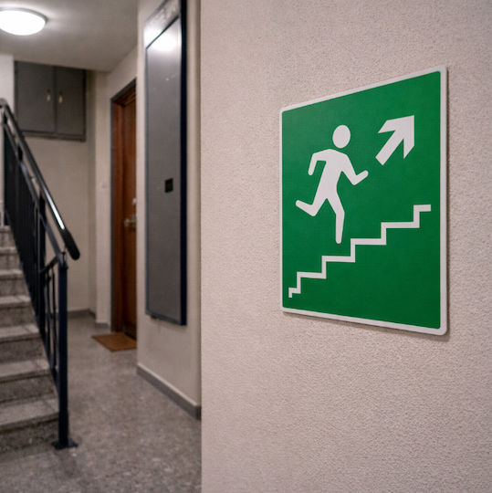 Infosign Selbstklebend Schild Ausfahrt PVC 16551