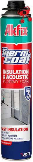 Пистолетна Пяна Топло Звукоизолация Akfix Thermcoat 850 Ml
