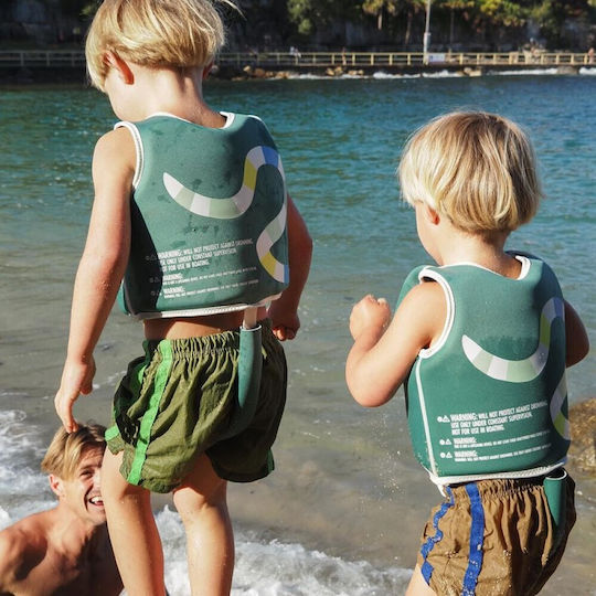 Kids' Swimming Vest Sunnylife Into Jungle Green 2-3 Years