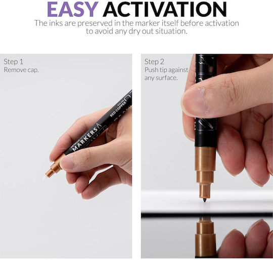 Gaahleri Marker Acrilic Dark Steel