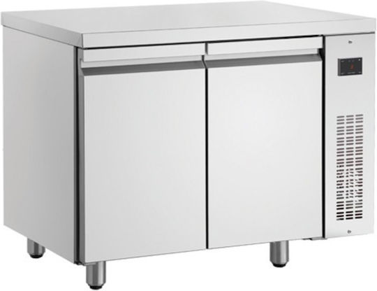 Inomak Frigider Inoxidabil de Banc 224lt cu 2 Uși și Unitate de Răcire Clover