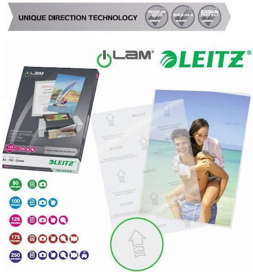 Leitz Laminierfolien A3 80 Mikron 100 Stück