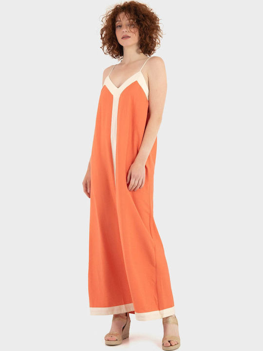 Vero Moda Damenkleid Ganztägig Orange