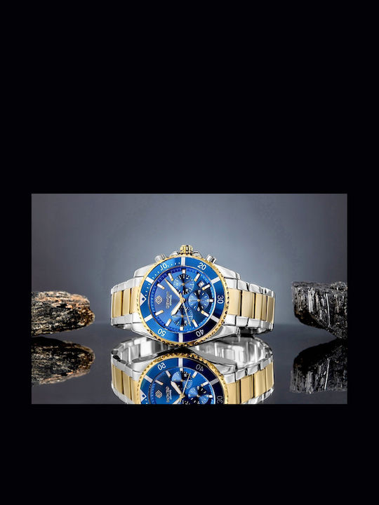 Giewont Men's Watch 22mm Battery Chronograph with Metal Bracelet
