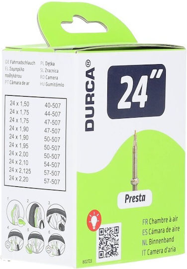 Durca 802723 Σαμπρέλα Ποδηλάτου 24" x 1.5" / 2" P/V