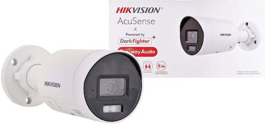 Hikvision DS-2CD2046G2H-I2U/SL IP Cameră de Supraveghere Full HD+ 4MP Rezistentă la apă cu Comunicare Bidirecțională și Lentilă 2.8mm