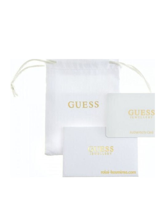 Guess Women's Bracelet with Heart Design in Gold Plated Steel
