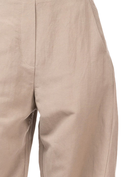 Damen Stoffhose mit Gummiband in Regulärer Passform Cigar