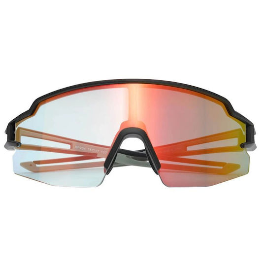 Rockbros Cycling Glasses with Orange Frame & Photochromic Lenses
