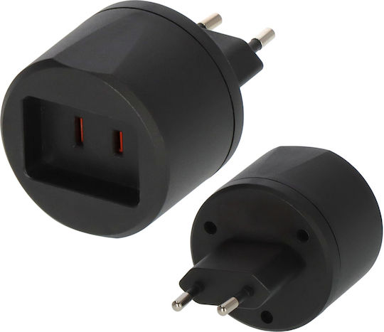 Brennenstuhl US to Greek Plug Adapter